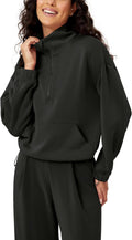 Women's Modal Soft Cinchable Sweatshirt - Oversize Funnel Neck