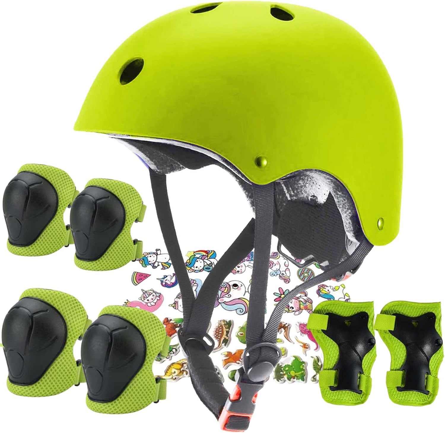 Kids Helmet with Knee and Elbow Pads for Safe Outdoor Fun