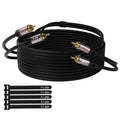RCA Cable 125FT 2RCA Male to 2RCA Male Stereo Audio Cable - Hi-Fi