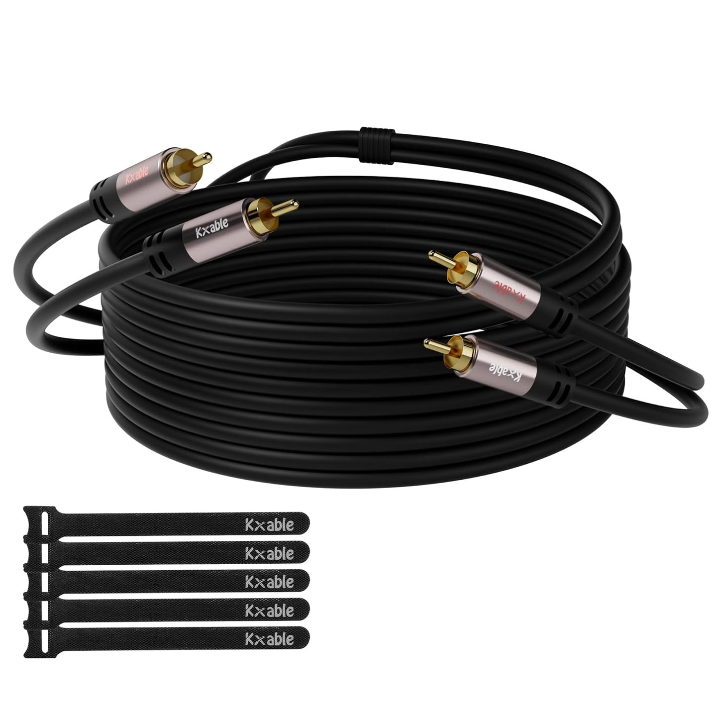 RCA Cable 125FT for Hi-Fi Sound and Home Theater Systems