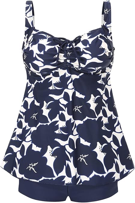 DANIFY Plus Size Swimsuit for Women with Tummy Control Design