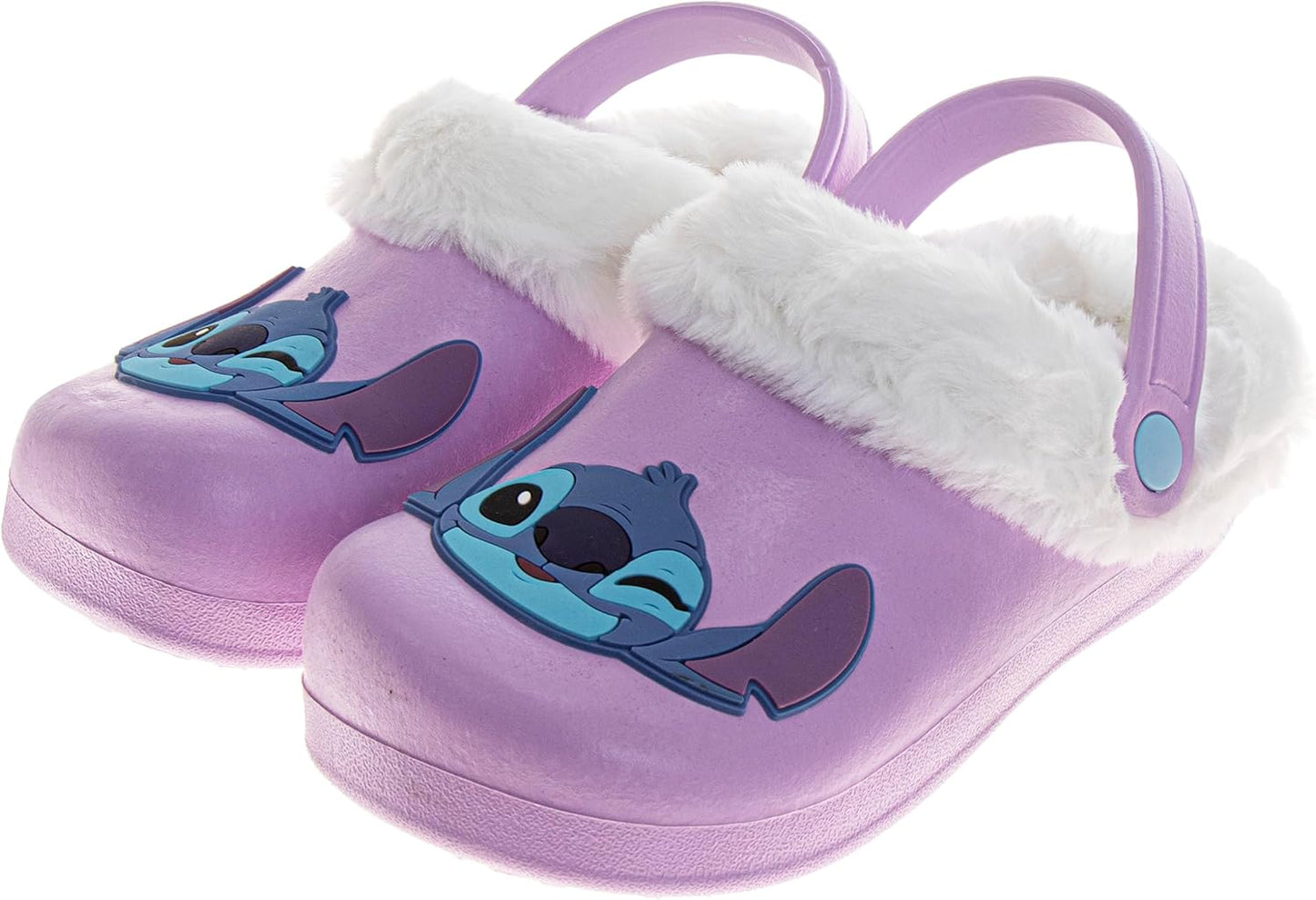 Disney Stitch Fuzzy Clogs for Kids - Warm Indoor Outdoor Sandals
