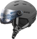 OutdoorMaster Snowboard Helmet with Detachable Visor - Safe