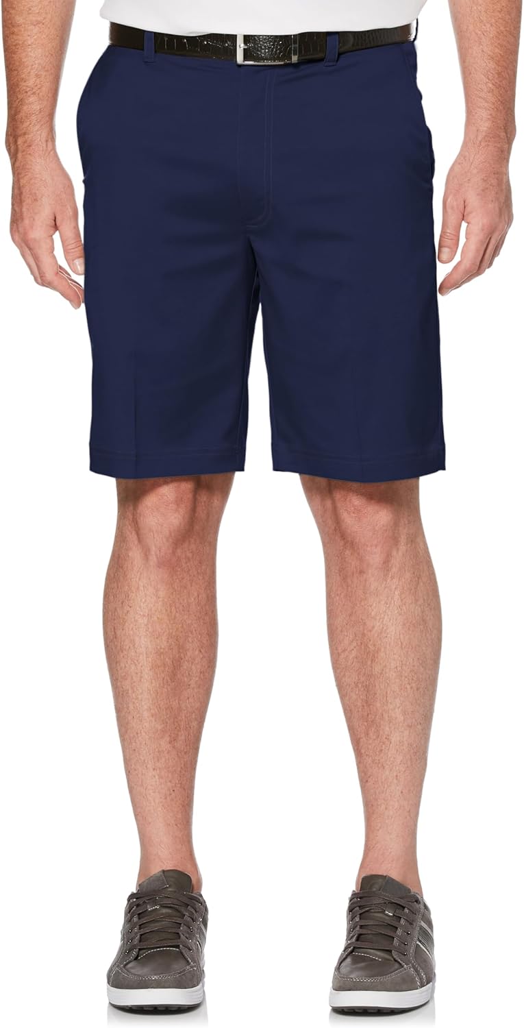 PGA TOUR Mens 9 Flat Front Golf Shorts with Active Waistband