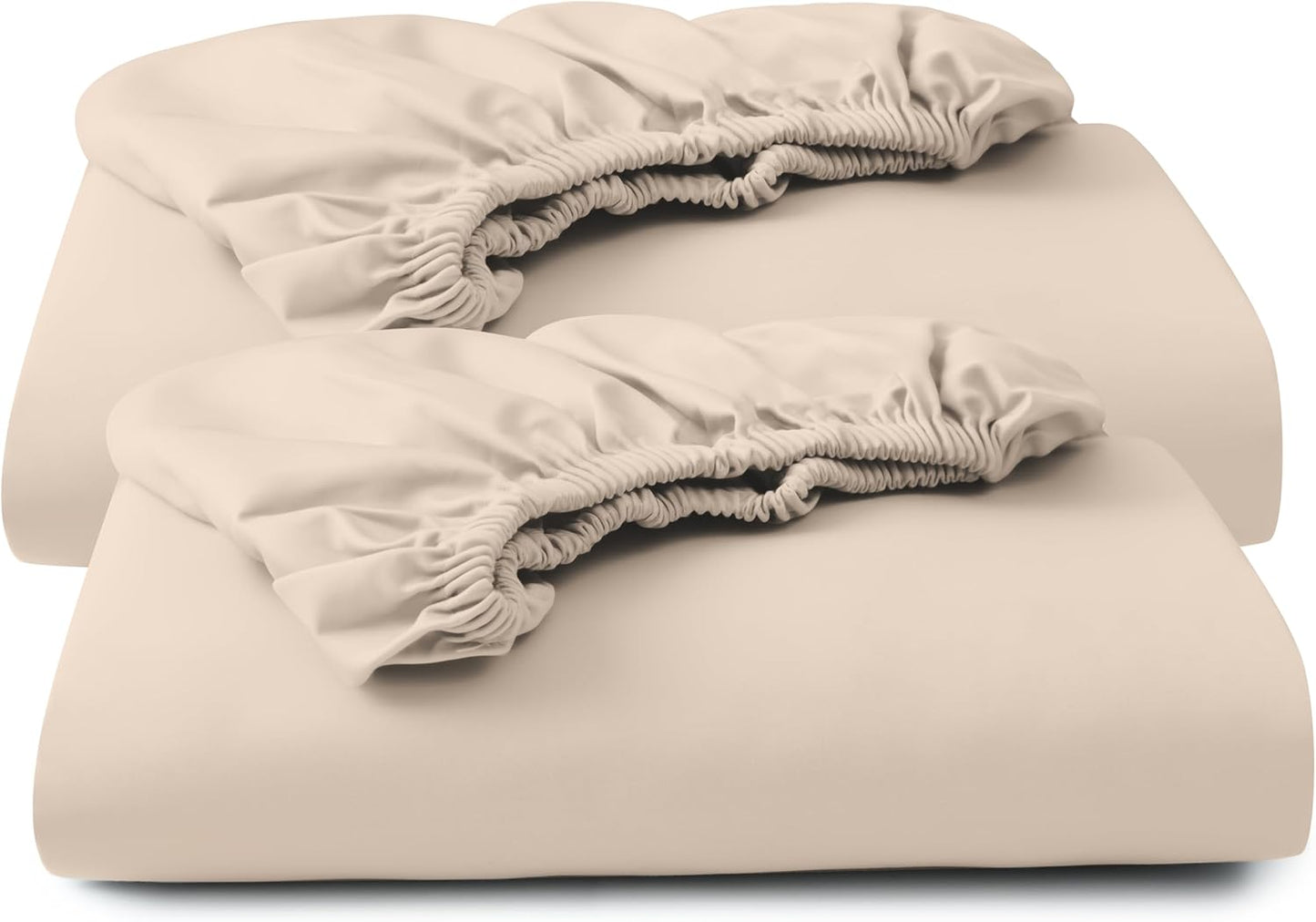Split King Twin XL Fitted Sheet Set - 100% Egyptian Cotton Luxury