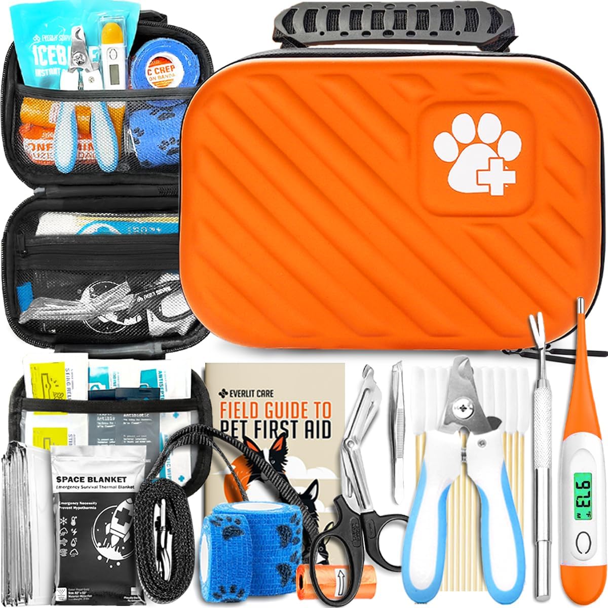 EVERLIT Pet Medic First Aid Kit - 95 Pcs for Pet Emergencies