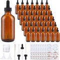 4oz Amber Glass Dropper Bottles 42 Pack - Complete Accessory Kit