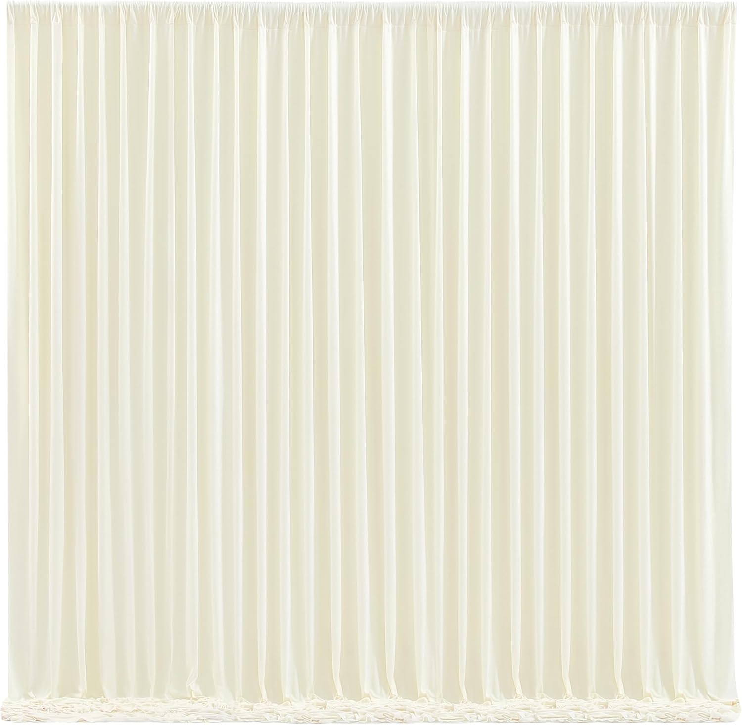 Ivory Backdrop Curtains 4 Panels for Weddings and Parties