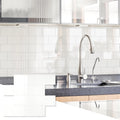 10 Sheets Ivory White PVC Subway Tile Peel and Stick Backsplash - Heat