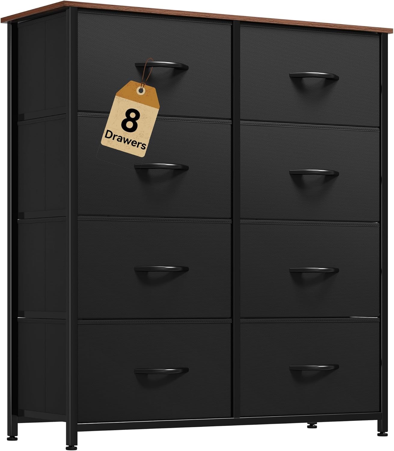 DWVO 8-Drawer Fabric Dresser for Stylish Bedroom Storage