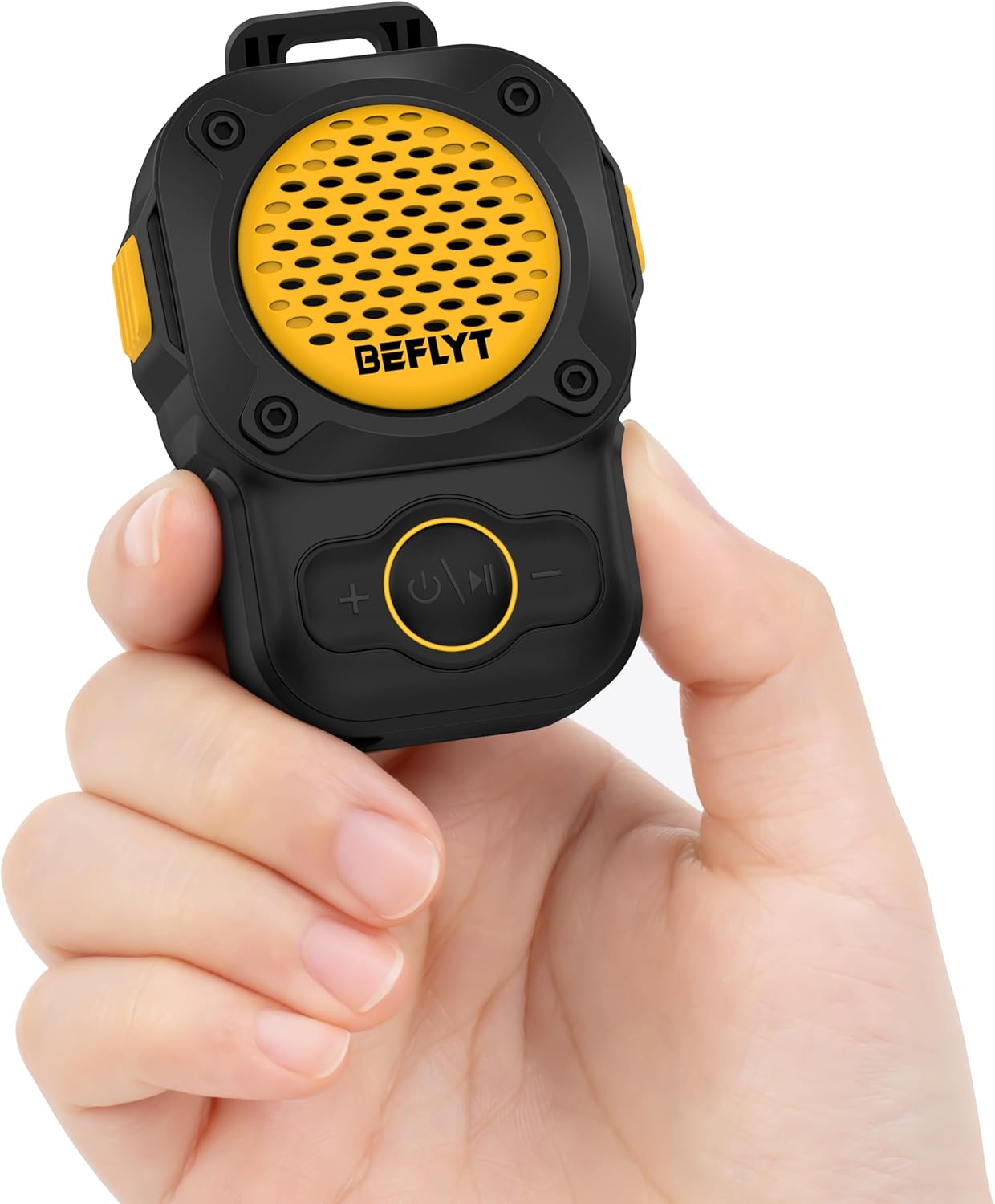 Waterproof Clip-On Bluetooth Speaker - 12H Playtime - Ultra-Light Wearable Design