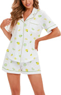 100% Cotton Pajamas for Women 2 Piece PJ Set - Soft Short Sleeve you