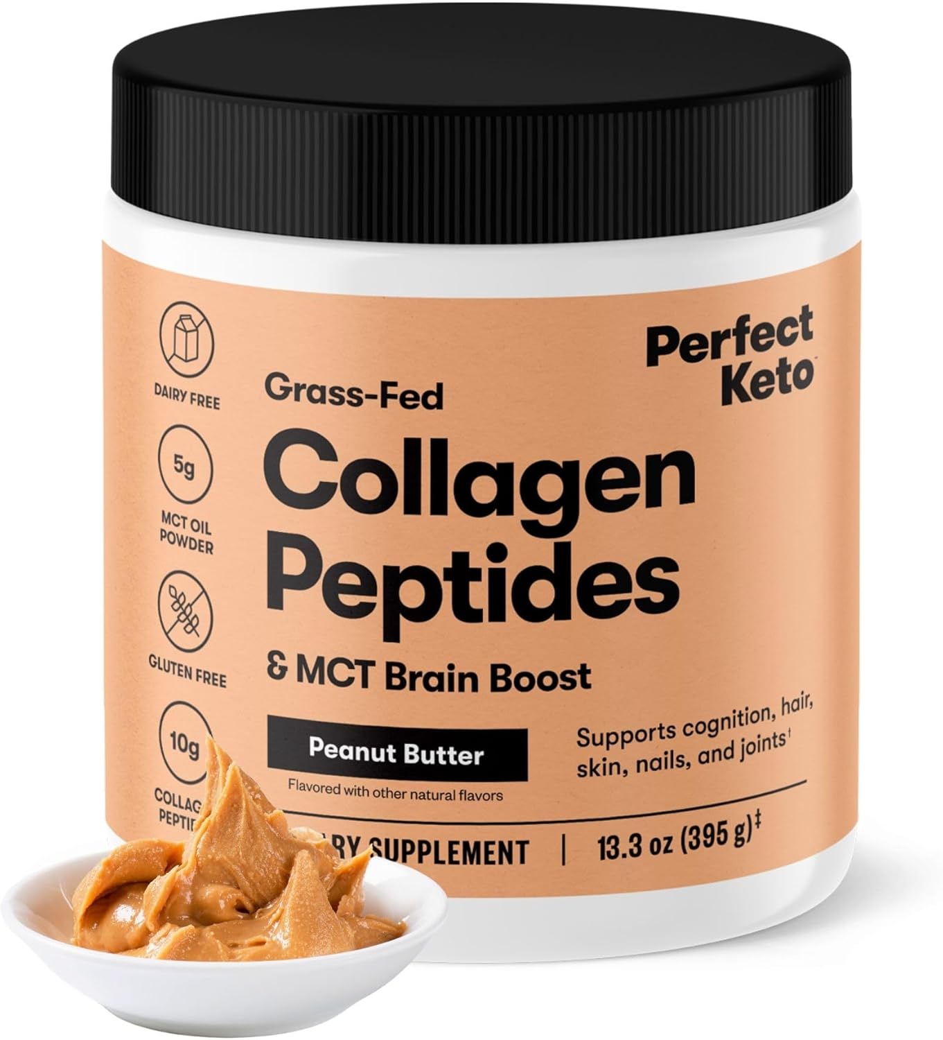 Perfect Keto Collagen Peptides Protein Powder with MCT Oil