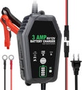 3 AMP Battery Charger 6V/12V Smart Trickle Charger - Maintainer
