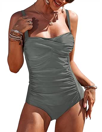 Ekouaer Women's One Piece Swimsuit for Tummy Control & Style