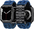 Braided Paracord Apple Watch Band 49-38mm for Men Women - Stainless