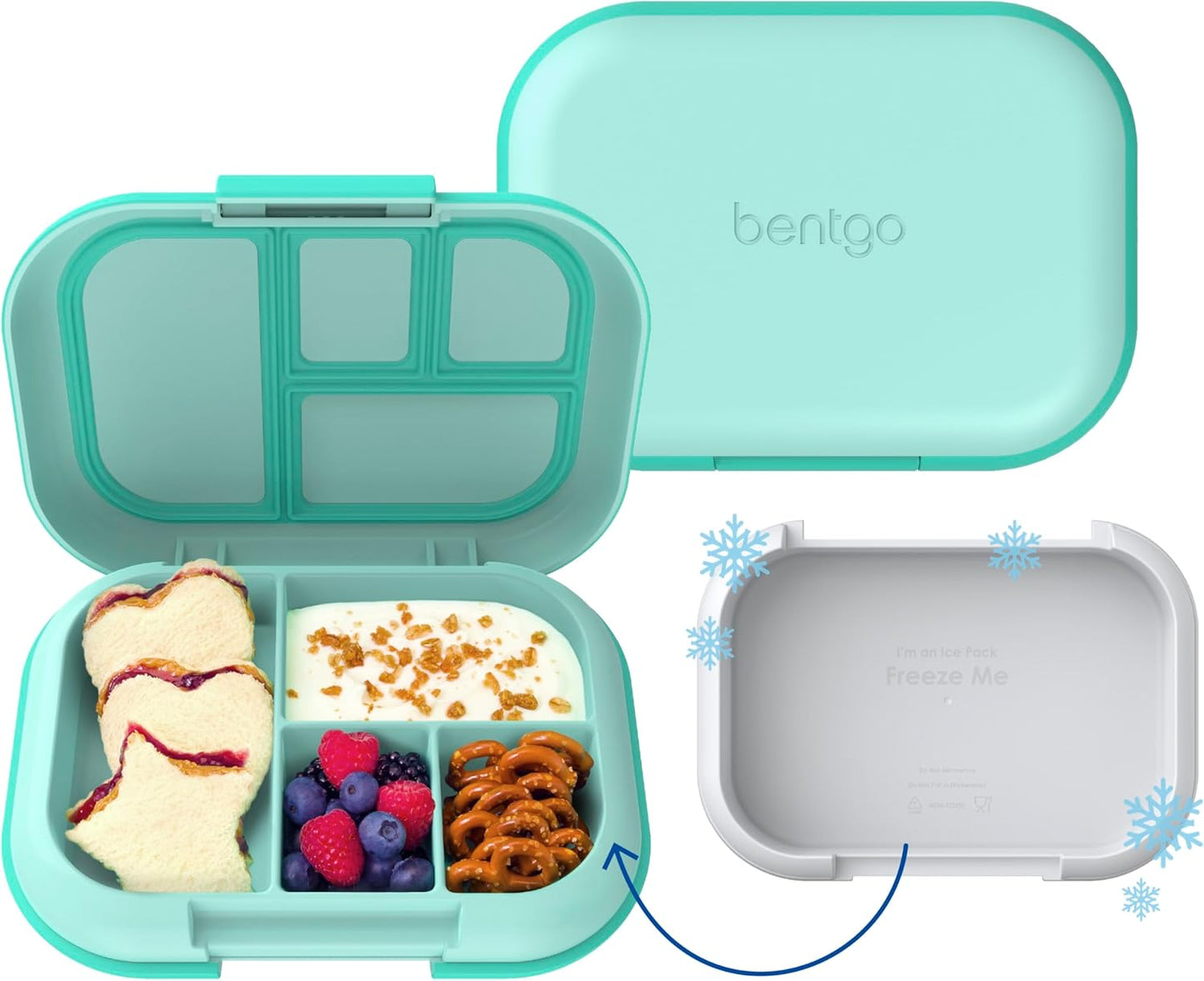 Bentgo Chill Kids Lunch Box - Leak-Proof 4-Compartment Design