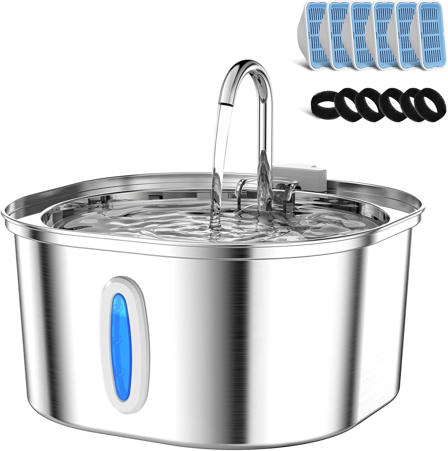 Cat Water Fountain - 3.2L Stainless Steel Pet Drinking Fountain