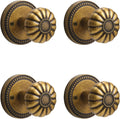 Antique Brass Door Knob for Hall and Closet - Durable Design
