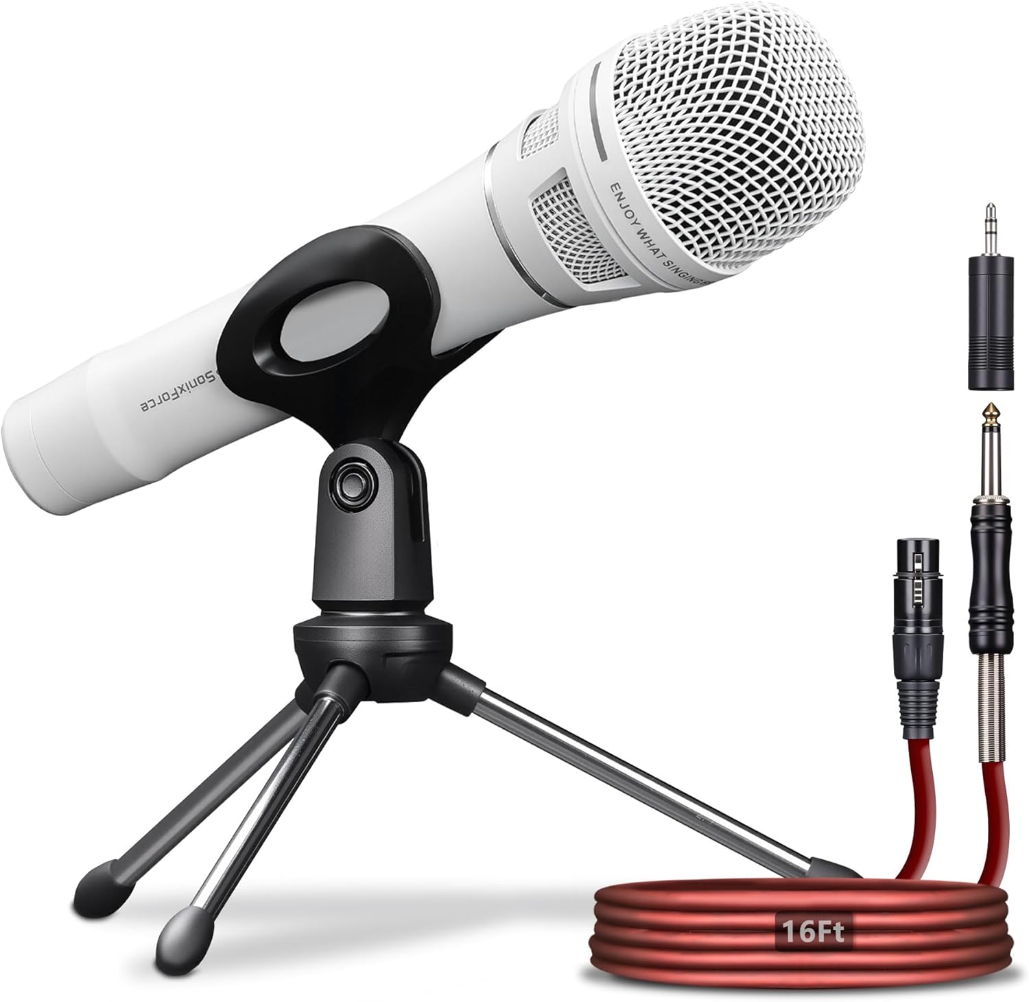 Dynamic Microphone - Premium Handheld Wired Mic for Singing