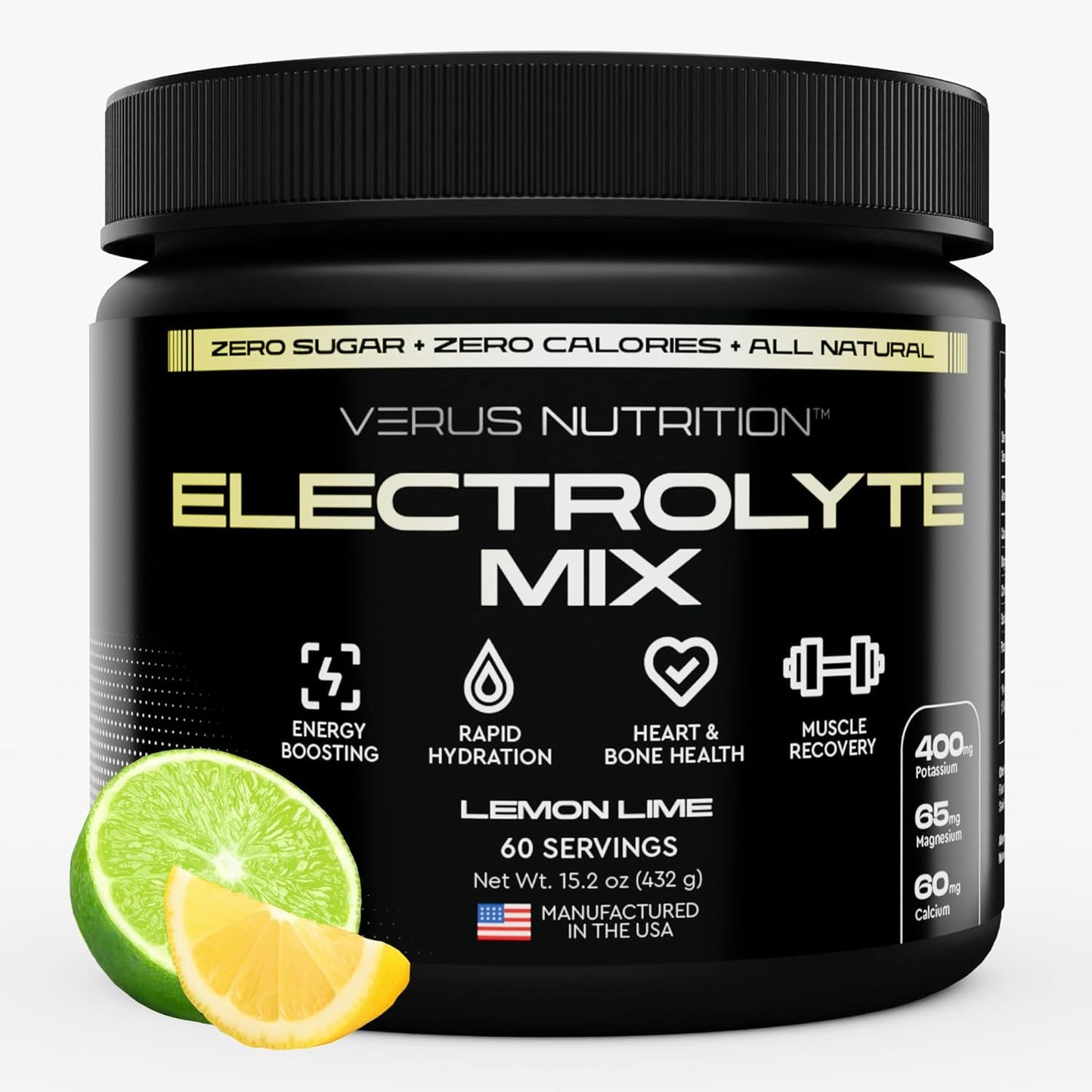 Electrolytes Powder No Sugar for Fasting, Keto & Vegan Needs