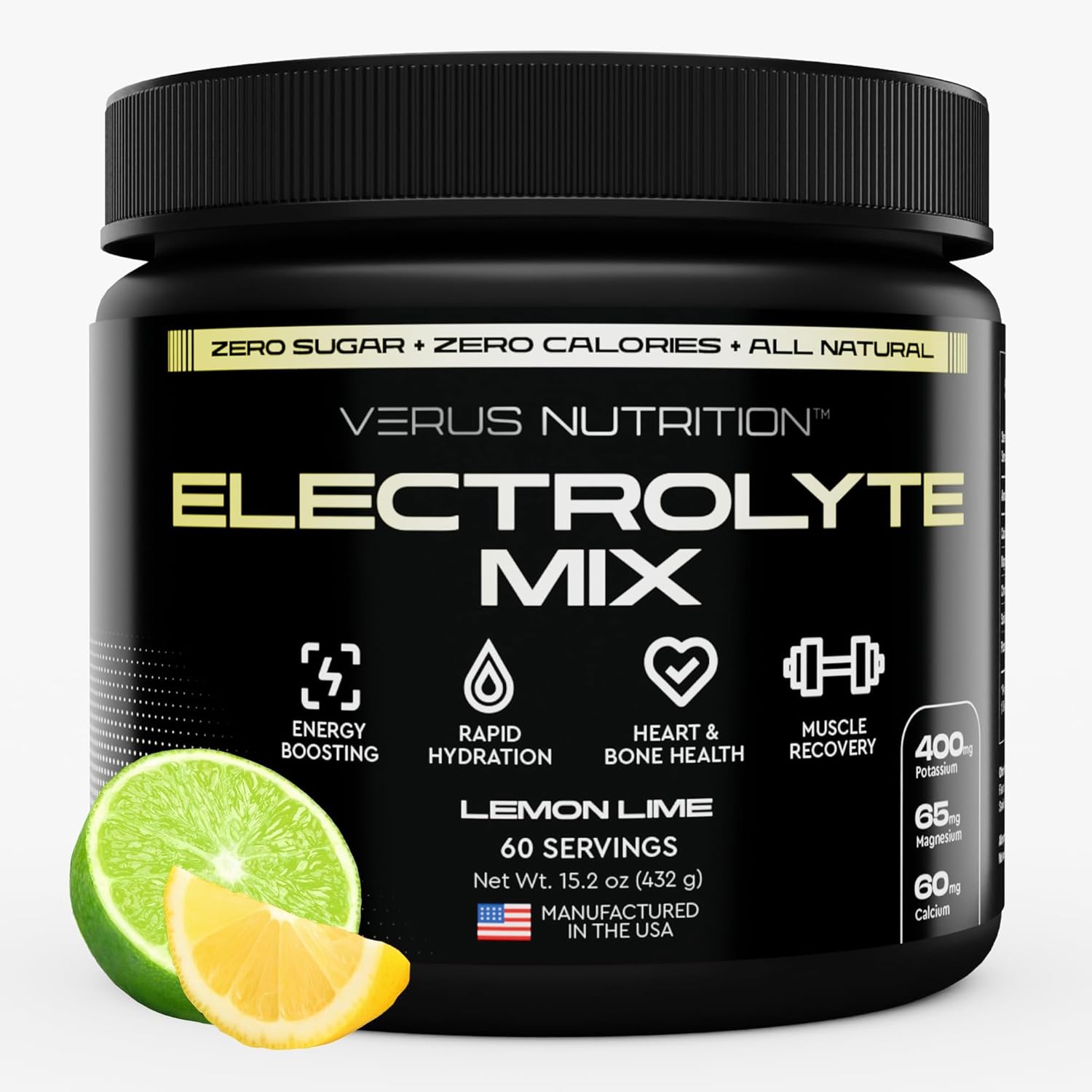Electrolytes Powder No Sugar for Fasting, Keto & Vegan Needs