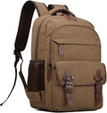 Vintage Canvas Laptop Backpack for Men and Women Travel Rucksack