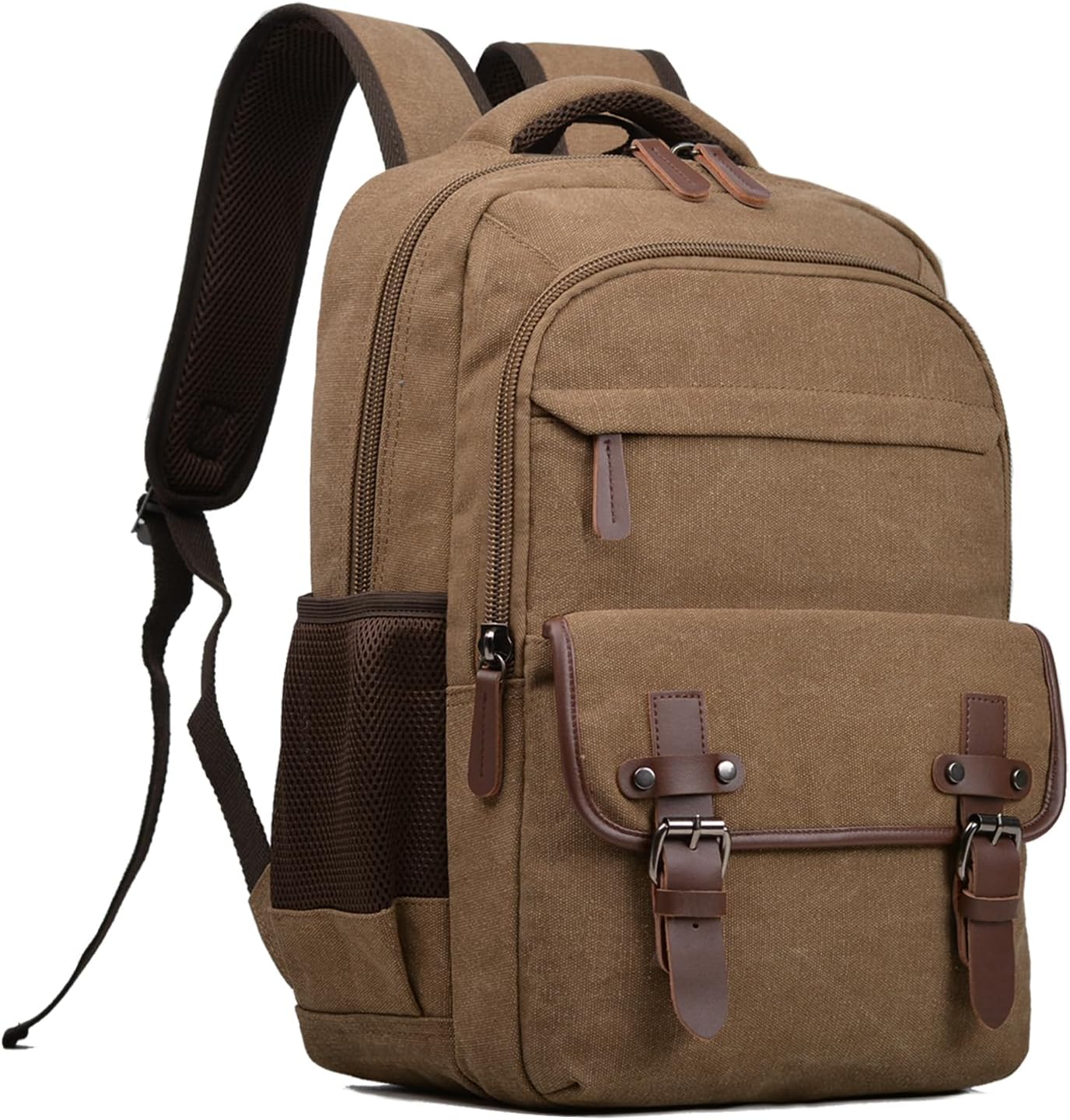 Vintage Canvas Laptop Backpack for Men and Women Travel Rucksack
