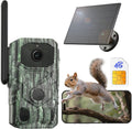 4G LTE Cellular Trail Camera with Solar Battery - 2K No-Glow