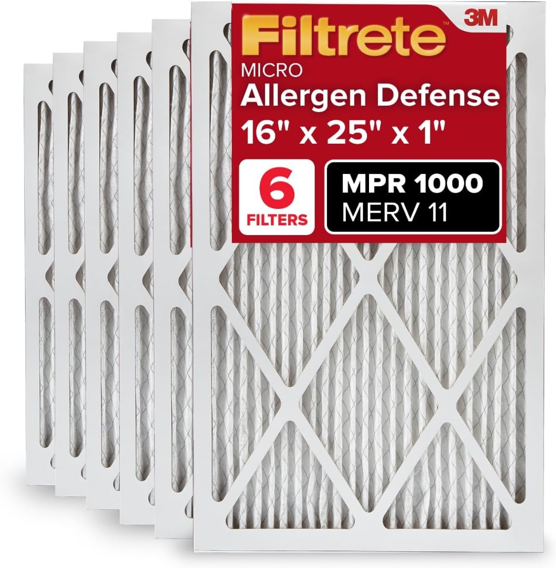 Filtrete 16x25x1 AC Furnace Air Filter for Cleaner Air
