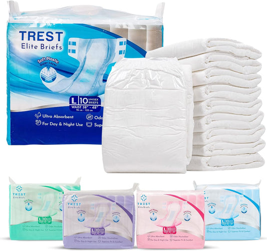 TREST Elite Overnight Diapers - Superior Absorbency & Comfort