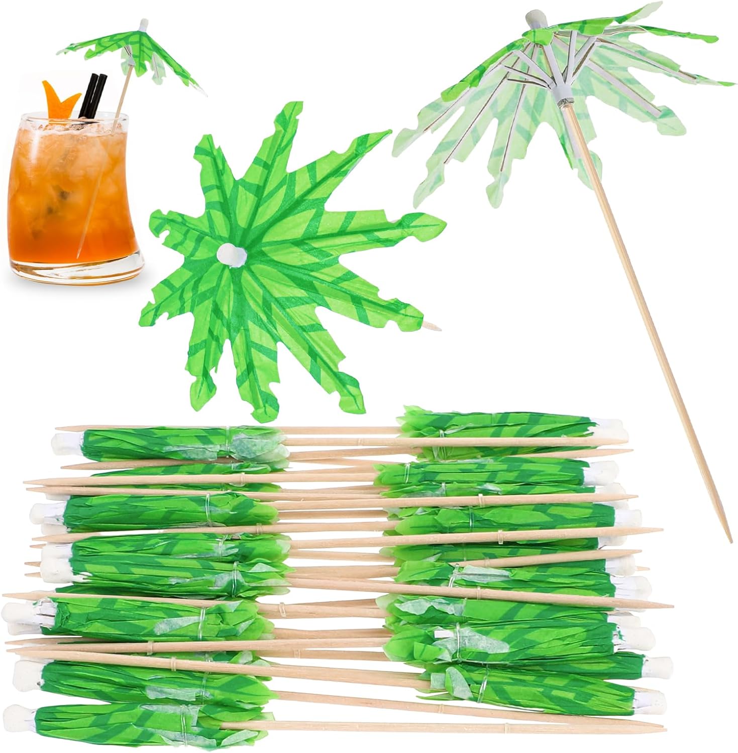 Tropical Cocktail Party Picks Set