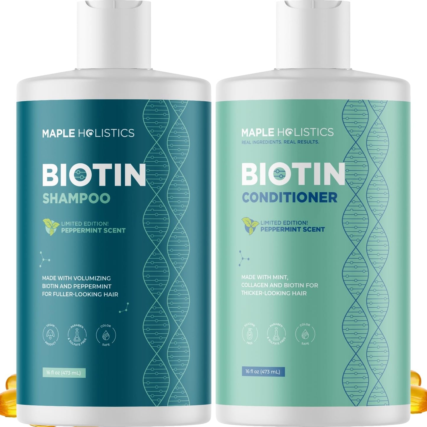 Volumizing Biotin Set - Nourish & Smooth Hair - Maple Holistics
