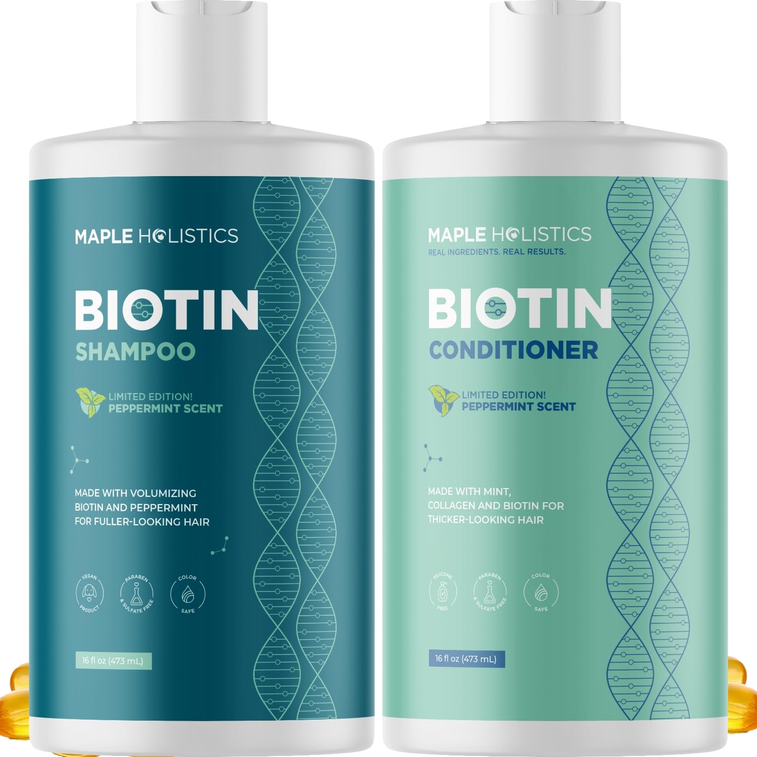 Volumizing Biotin Set - Nourish & Smooth Hair - Maple Holistics