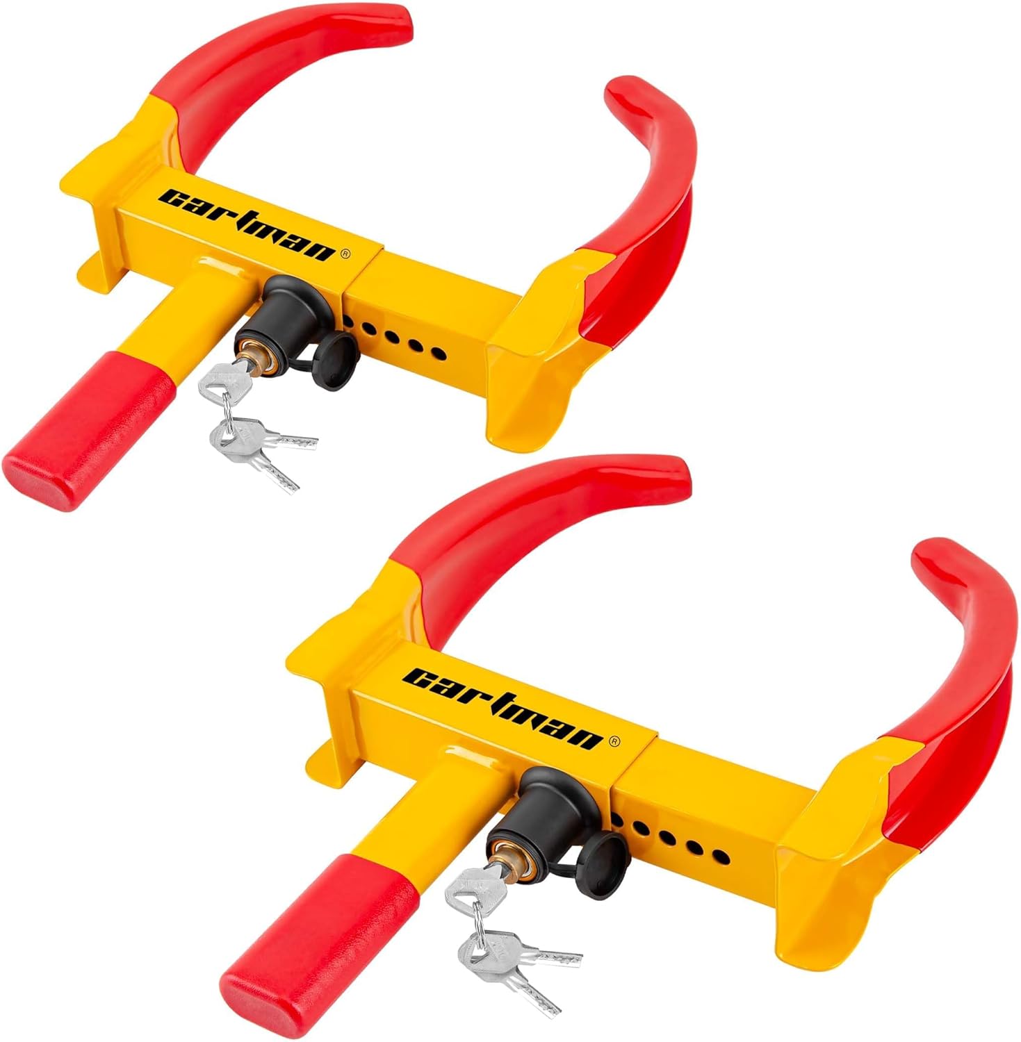 CARTMAN Heavy Duty Universal Trailer Lock Wheel Clamp for Security