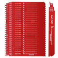 25 Pack 9 in 14/18 TPI Reciprocating Saw Blades for Metal Cutting