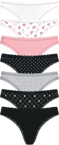 Victoria's Secret Cotton Thong Underwear Multi Pack - Soft, Low Rise