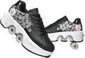 Double-Row Deform Wheel Automatic Walking Shoes - 2 in 1 (Style GSBZ)