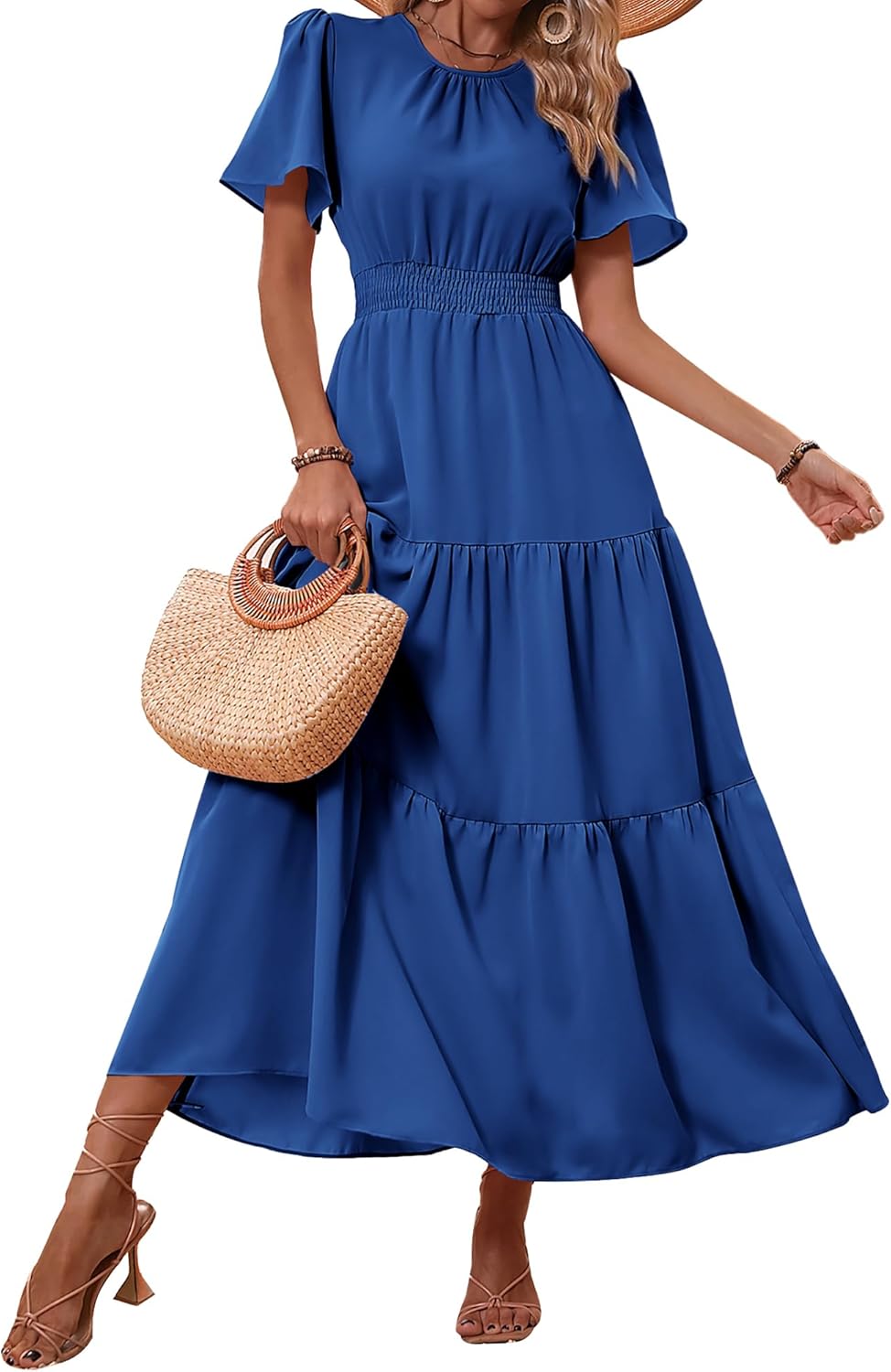 PRETTYGARDEN Women's Summer Casual Floral Maxi Dress for 2025