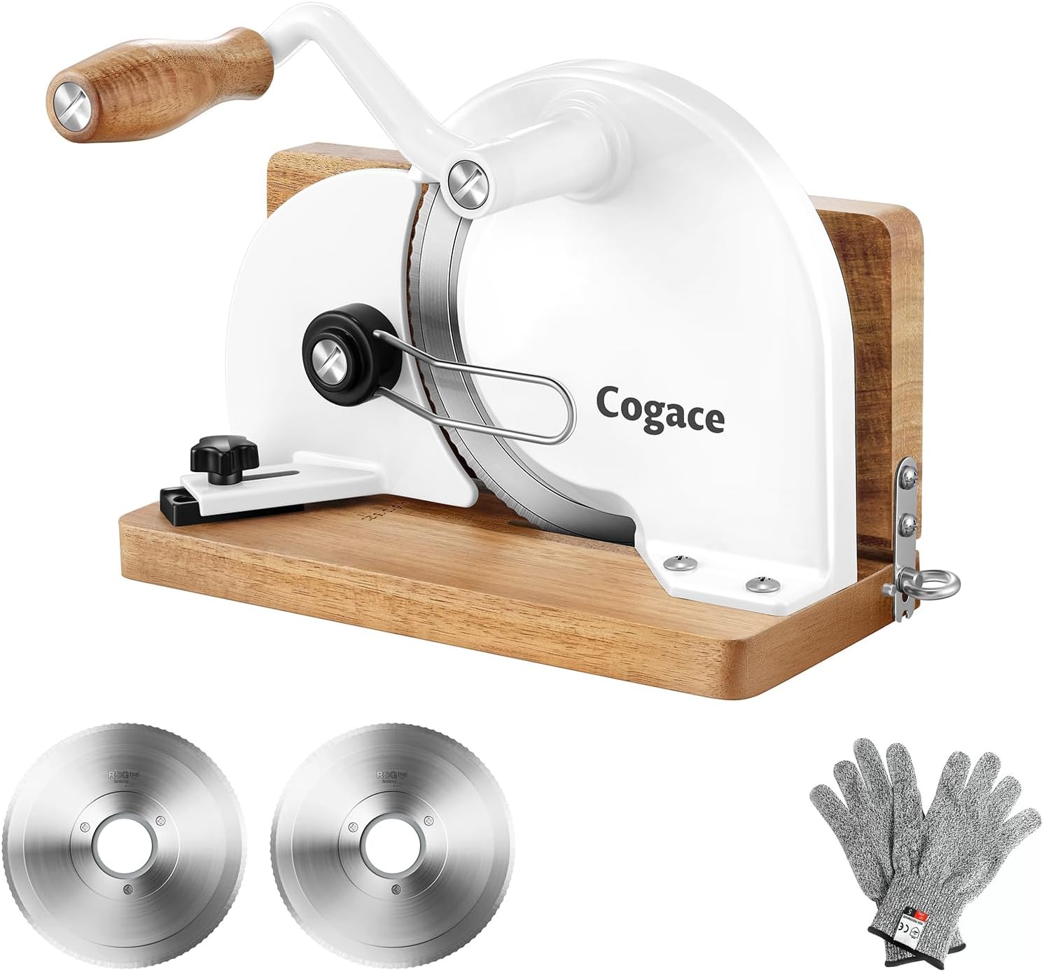 Foldable Manual Bread Slicer with Dual German RSG Blades