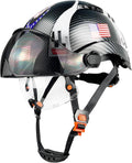 SBD-H1+2V Construction Safety Helmet with Built-in Visor - Ventilated