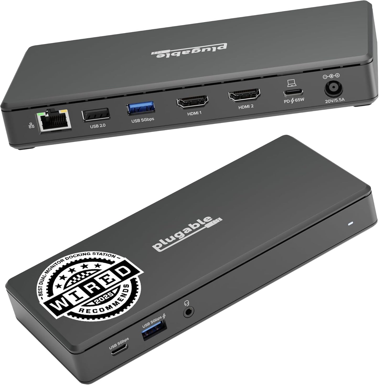 Plugable USB-C Docking Station for Dual 4K 60Hz HDMI Displays