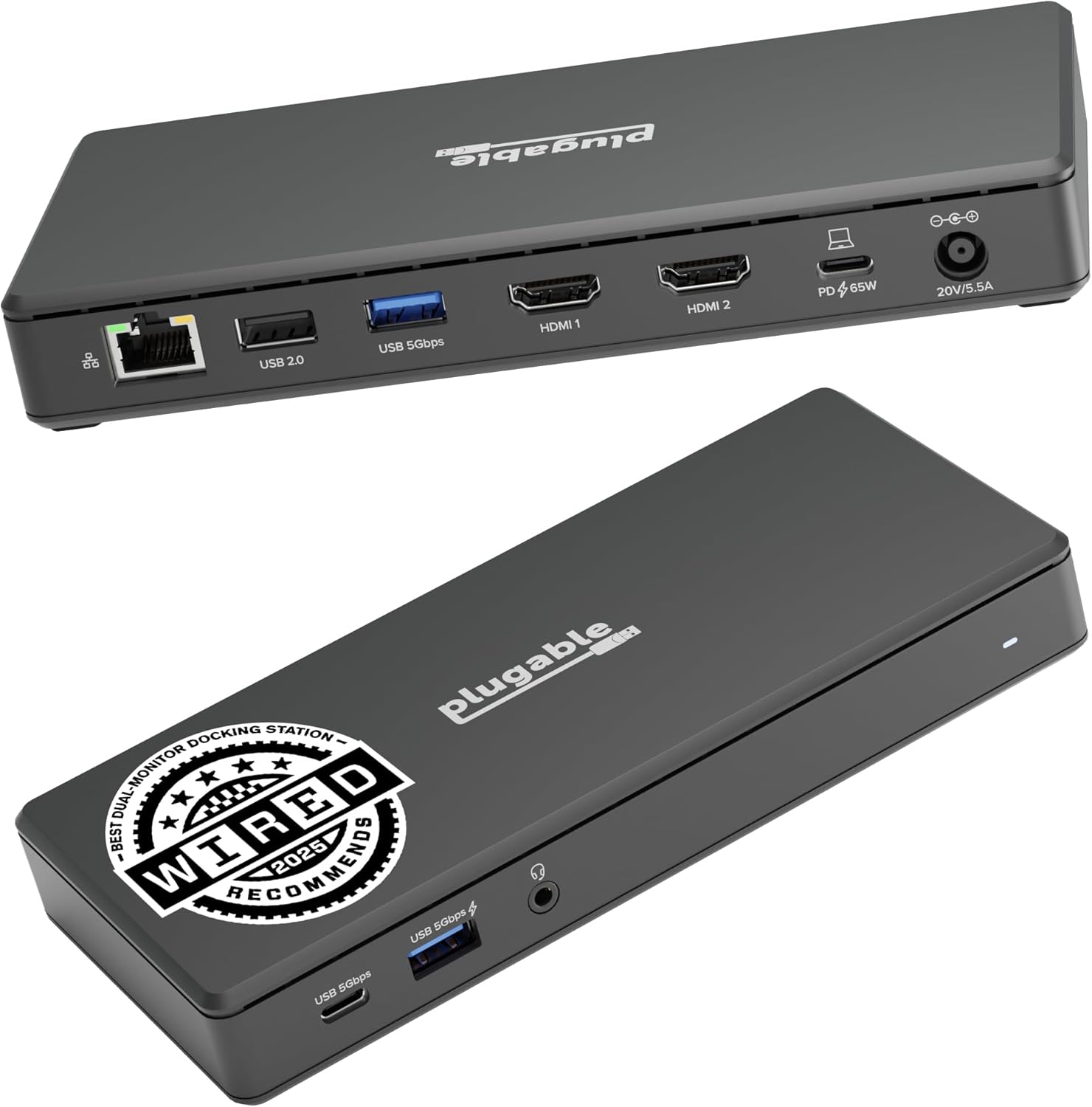 Plugable USB-C Docking Station for Dual 4K 60Hz HDMI Displays