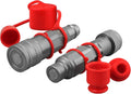 Flat Face ISO 16028 to Ag ISO 5675 Pioneer Hydraulic Adapter Set