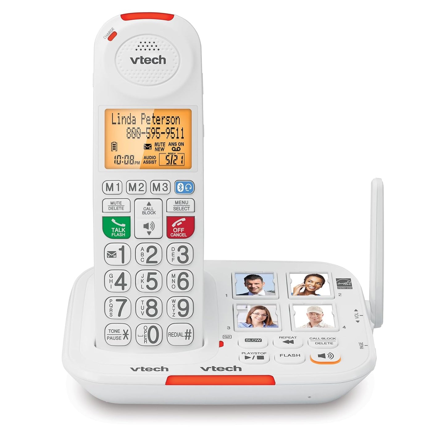 VTech Amplified Cordless Senior Phone with Big Buttons and More