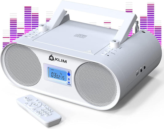 KLIM Boombox B4 CD Player Portable Audio System with Bluetooth