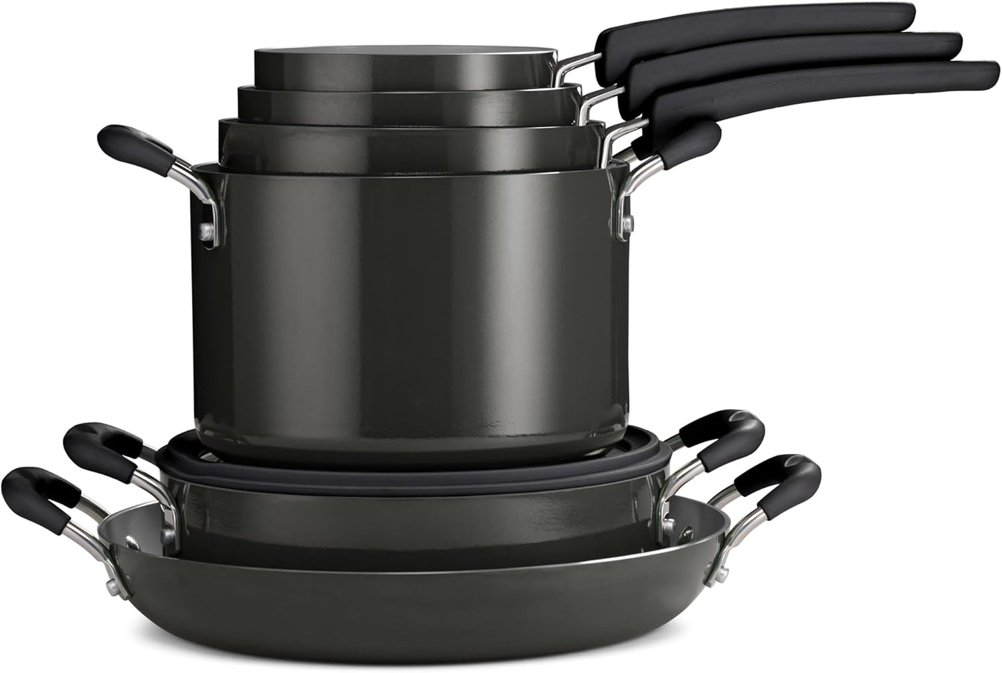 Tramontina Ceramic Non Stick 11-Piece Nesting Cookware Set