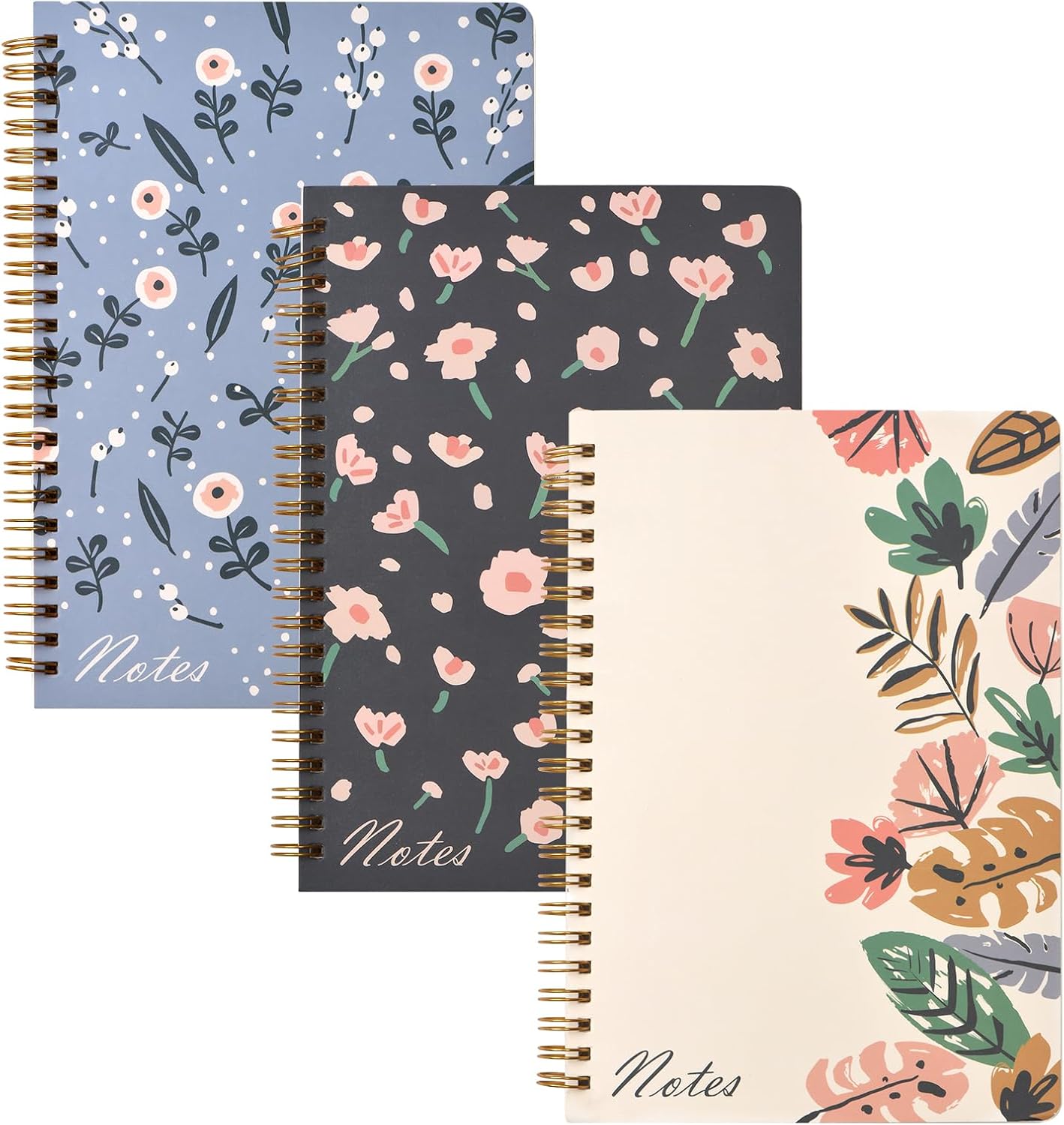Umikk Small Spiral 3-Pack Notebook Set