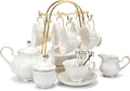 CHENP.HMC Tea Set 22-Piece Porcelain Tea and Coffee Set - Elegant Gift