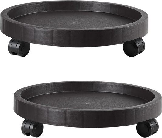 14.2 Inch Planter Caddies with Wheels for Easy Plant Movement